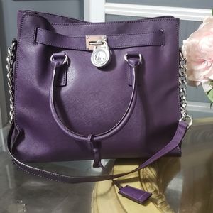 Michael Kors Hamilton Purse Saffiano Leather.